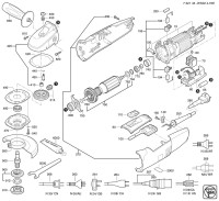 FEIN 72214324230 WSG14-70E (50/60 Hz, 220/230 V) Compact Angle Grinders Spare Parts