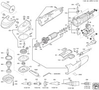 FEIN 72214830220 WPO14-15E (50/60 Hz, 220/230 V) Angle Polishers Spare Parts