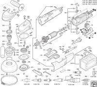 FEIN 72214927220 WPO14-25E (60 Hz, 220 V) Angle Polishers Spare Parts