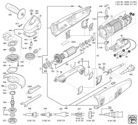 FEIN 72215524110 WSG10-115T (50 Hz, 110 V) Compact Angle Grinders Spare Parts