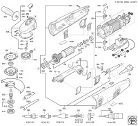 FEIN 72215812360 WSG14-70ET (60 Hz, 120 V) Compact Angle Grinders Spare Parts