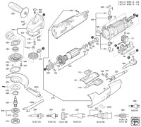 FEIN 72216100230 WSG10-115 (50/60 Hz, 220/230 V) Compact Angle Grinders Spare Parts