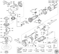 FEIN 72217700230 WSG11-125 (50/60 Hz, 220/230 V) Compact Angle Grinders Spare Parts
