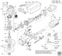 FEIN 72219637230 WSG7-100 (50-60 Hz, 220-230 V) Compact Angle Grinders Spare Parts