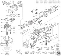 FEIN 72221809360 WSG17-125PR (60 Hz, 120 V) Compact Angle Grinders Spare Parts