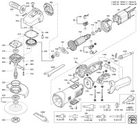 FEIN 72222300230 WSG17-70InoxRT (50/60 Hz, 220/230 V) Compact Angle Grinders Spare Parts