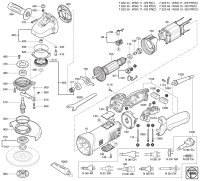 FEIN 72225009360 WSG17-125PR(C) (60 Hz, 120 V) Compact Angle Grinders Spare Parts