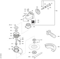 FEIN 72228524230 CG15-125BLP Inox (50-60 Hz, 220-230 V) Compact Angle Grinders Spare Parts