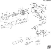 FEIN 72231200229 MSh635 (50/60 Hz, 220/230 V) Straight Grinder Spare Parts
