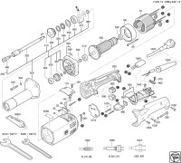 FEIN 72231312110 MShy648-1z (60 Hz, 110 V) Straight Grinder Spare Parts