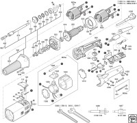 FEIN 72231400230 MSh648-1 (50/60 Hz, 220/230 V) Straight Grinder Spare Parts