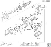 FEIN 72231709360 GSZ8-280PE (50/60 Hz, 120 V) Straight Grinder Spare Parts