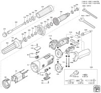 FEIN 72232209360 GSZ11-320PERL (50/60 Hz, 120 V) Straight Grinder Spare Parts