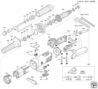 FEIN 72232306230 GSZ11-90PERL (50 Hz, 230 V) Straight Grinder Spare Parts