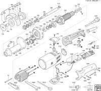 FEIN 72240531620 MShy664-1 (50/60 Hz, 220/230 V) Straight Grinder Spare Parts