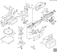 FEIN 72381400230 MF14-180 (50/60 Hz, 220/230 V) Construction Cutter Spare Parts