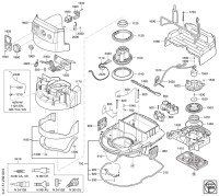 FEIN 92030223080 FEIN Dustex 35LX Turbo II AC_ (50/60 Hz, 220-240 V) Vacuum Cleaner / Water Vac Spare Parts