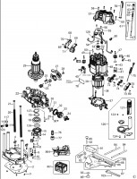 DeWalt T12K-LX Plunge Router TYPE 1 Spare Parts