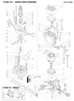 Trend T5ELB 115v 1/4\" Variable Speed Router Spare Parts