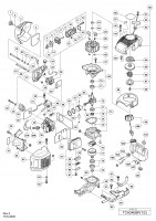 Hikoki Tch24Ebp Engine Hedge Trimmer Tch 24Ebp Spare Parts