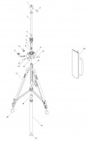 Makita TK0LM5030F High Elevation Laser Tripod Spare Parts