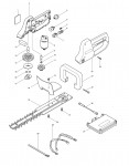 Makita UH302D Cordless Hedge Trimmer Spare Parts