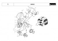 Makita UM332 Electric Mower 240v Spare Parts