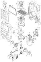 Makita VC008G Cordless Bckpck Vacuum Cleaner Spare Parts