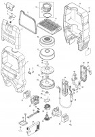 Makita VC009G Dc Backpack Vacuum Cleaner Spare Parts