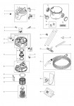 Makita VC2000L Vacuum Cleaner 20L Spare Parts