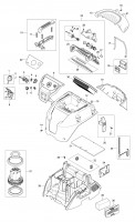 Makita VC4210L Wet & Dry Dust Extractor Vacuum Spare Parts