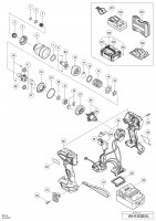 Hikoki Wh18Dbsl Cordless Impact Driver Wh 18Dbsl Spare Parts