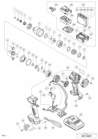 Hikoki Wh18De Cordless Impact Driver Wh18De Spare Parts