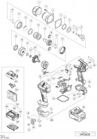 Hikoki Wr36De Cordless Impact Wrench Wr36De Spare Parts