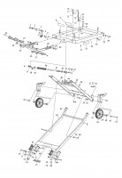 Makita WST03 Wheeled Stand for MLT100 Table Spare Parts