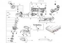 Milwaukee 4000467595 HD18AG125-0 Angle Grinder Spare Parts