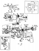 BLACK & DECKER D302E HAMMER DRILL (TYPE 1) Spare Parts