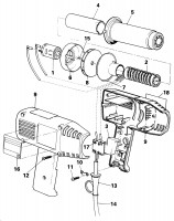 BLACK & DECKER BD1400 HEATGUN (TYPE 1) Spare Parts