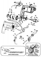 BLACK & DECKER BD500R DRILL (TYPE 1) Spare Parts