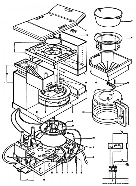 BLACK & DECKER DCM321 COFFEEMAKER (TYPE 1) Spare Parts