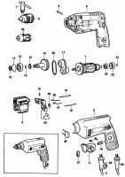 BLACK & DECKER P1177 DRILL (TYPE 1) Spare Parts