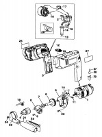 BLACK & DECKER BD552 DRILL (TYPE H1E) Spare Parts