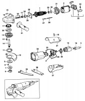 BLACK & DECKER P5417 ANGLE GRINDER (TYPE 3) Spare Parts