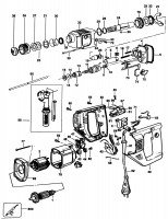 BLACK & DECKER P8025 ROTARY HAMMER (TYPE 1) Spare Parts