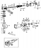 BLACK & DECKER CP550 ANGLE GRINDER (TYPE 1) Spare Parts