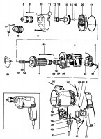 BLACK & DECKER P1144 DRILL (TYPE 1) Spare Parts