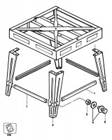 DEWALT DA2591 LEG STAND (TYPE 1) Spare Parts