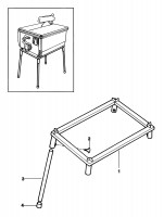 ELU E35171 LEG STAND (TYPE 1) Spare Parts