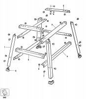 ELU E38758 LEG STAND (TYPE 1) Spare Parts