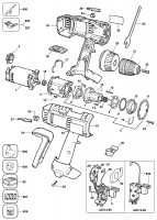 ELU BSA52K CORDLESS DRILL (TYPE 1) Spare Parts